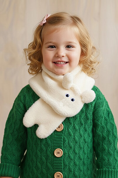 Leiste Cady Eared Plush Scarf Windproof Children's Welsoft Fleece Neck Collar...