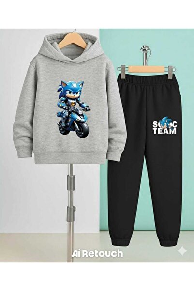 Nice Clothes Παιδικό Σετ Φόρμας με Κουκούλα UNISEX MOTORISED SOC TEAM PRINT