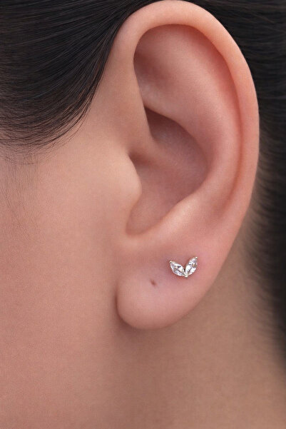 HOUSEKİ Kararmaz Paslanmaz Titanyum Zirkon Taşlı Flat Back Arkası Düz Piercin...