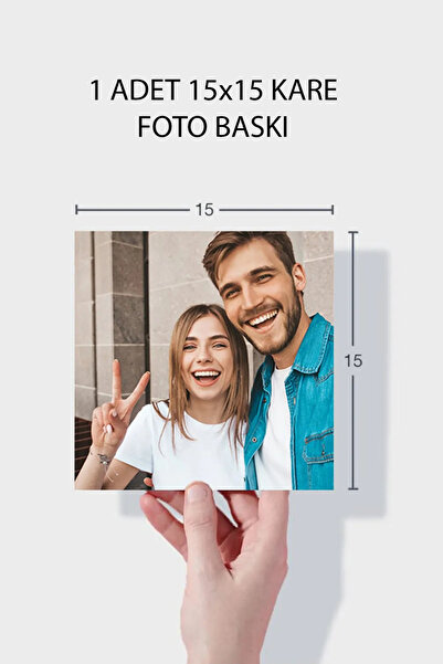 yhfoto 1 Adet 15x15 Foto Baskı - Fotoğraf Baskı - Kare Resim Baskı