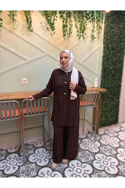 FATMA DANIŞMAN Fermuar Detay Tunik Takım