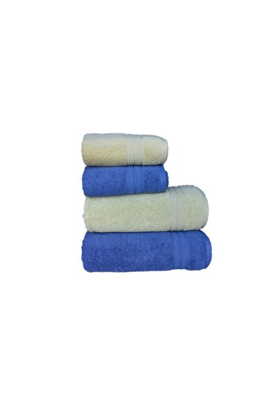 erteks Towel Set 2 Pieces 70 X 140 Bathroom 2 Pieces 50 X 100 Hand Towels Gra...
