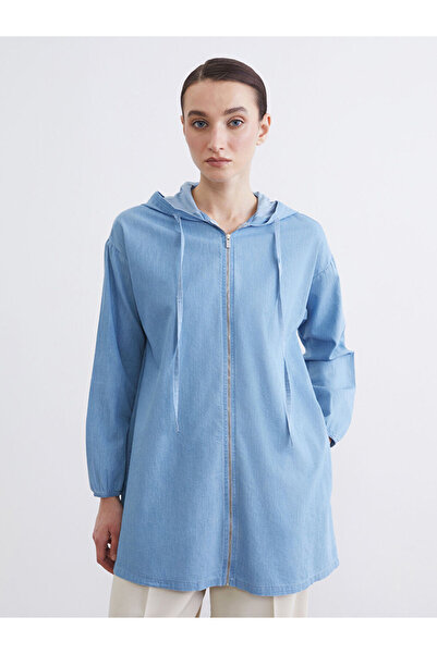 LC Waikiki Indigo K Hooded Women's Jean Tunic from Guliis Store