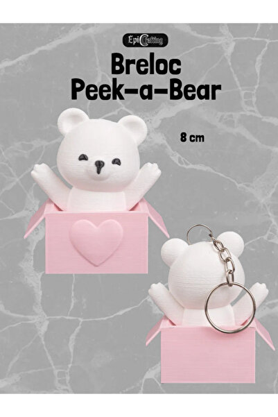 Epic Crafting Peek a Bear Keychain/Pendant - Valentine's Day Gift