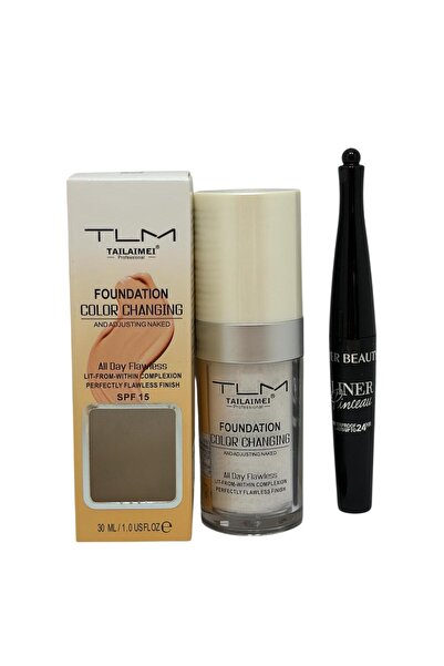 TLM Color Changing Foundation, Adaptable to Skin Color, SPF 15, 30 ml + Water...