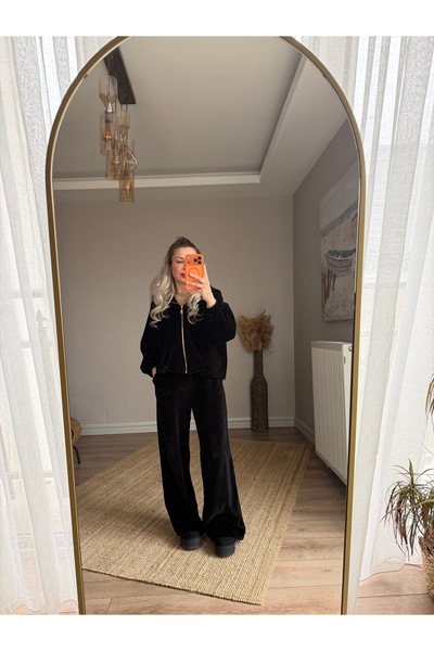 Butik Ezgi Atelier Kadife 3'lü Takım