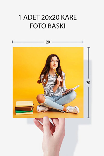 Bytwo 1 Adet 20x20 Foto Baskı - Fotoğraf Baskı - Kare Resim Baskı