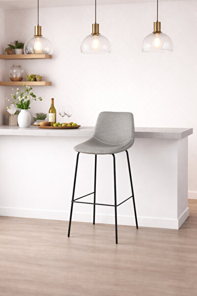 SADANHOME Stylish bar stool with adjustable height – a modern touch for kitch...