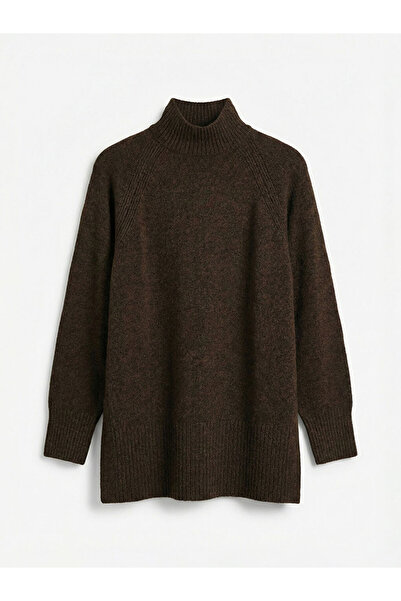 LC Waikiki Tunica maro cu guler tip pescar supradimensionat pentru femei de l...