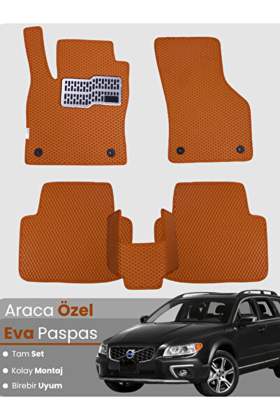stiloto Volvo Xc70 (2007-2016) Compatible Eva Floor Mat Full Set–Auto Mat, Ta...