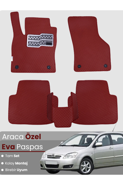 stiloto طقم دواسات EVA متوافق مع تويوتا كورولا E120 هاتشباك (2000-2007) - دوا...