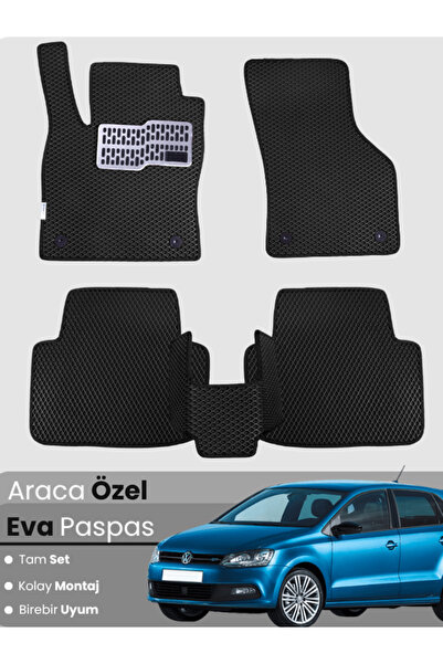 stiloto Volkswagen Polo 9N (2002-2009) Compatible Eva Floor Mat Full Set–Auto...