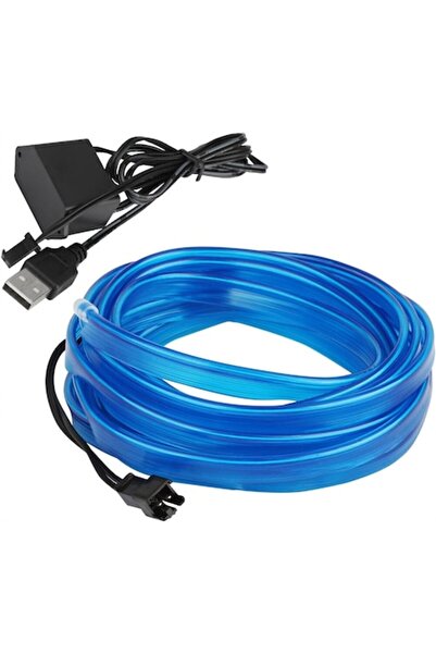 OEM Set de lumini ambientale auto, flexibil, 3m, albastru