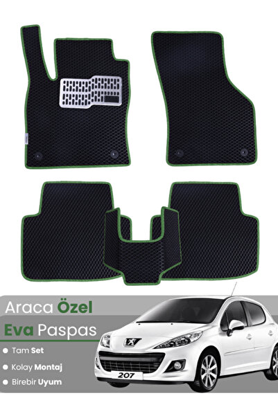 stiloto Peugeot 207 Coupe (2006-2014) Compatible Eva Floor Mat Full Set – Car...