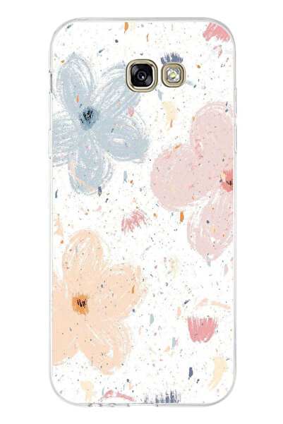 TechTree Printed Silicone Case with Pastel Abstract Flower and Smudge Pattern...