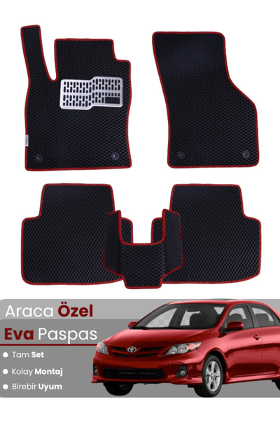 stiloto TOYOTA COROLLA (2013-2018) Uyumlu EVA Paspas Tam Set–Oto Paspas,Araca...