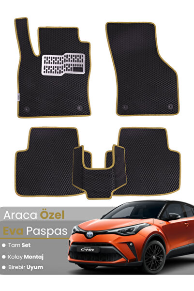 stiloto Toyota C-Hr Hybrid (2023-2025) Compatible Eva Floor Mat Full Set–Car ...