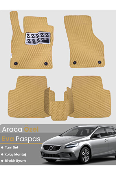 stiloto مجموعة كاملة من دواسات EVA متوافقة مع سيارة فولفو V40 كروس كانتري (20...