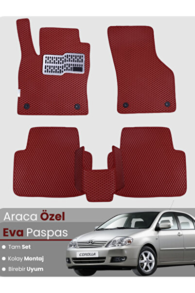 stiloto طقم دواسات EVA متوافق مع تويوتا كورولا E120 سيدان (2000-2007) - دواسا...