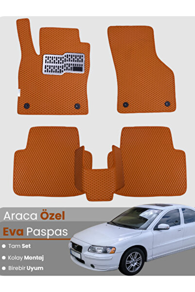 stiloto Volvo S60 (2001-2010) Compatible Eva Floor Mat Full Set–Auto Mat, Tai...