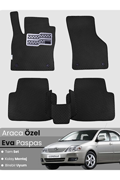 stiloto طقم دواسات EVA متوافق مع تويوتا كورولا E120 سيدان (2000-2007) - دواسا...