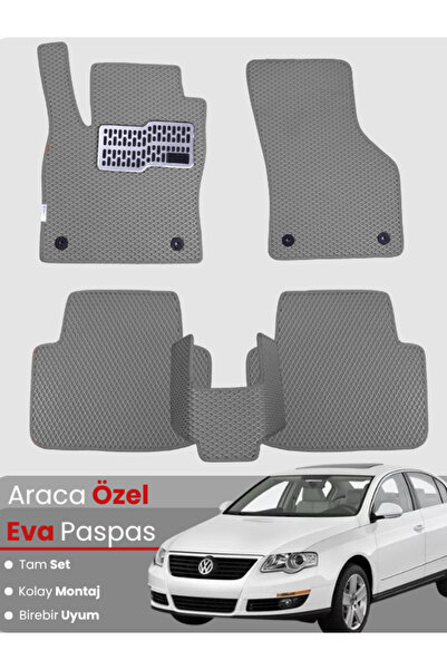 stiloto VOLKSWAGEN PASSAT B6 (2005-2010) Uyumlu EVA Paspas Tam Set–Oto Paspas...