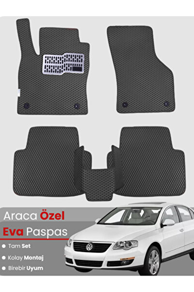 stiloto VOLKSWAGEN PASSAT B6 (2005-2010) Uyumlu EVA Paspas Tam Set–Oto Paspas...