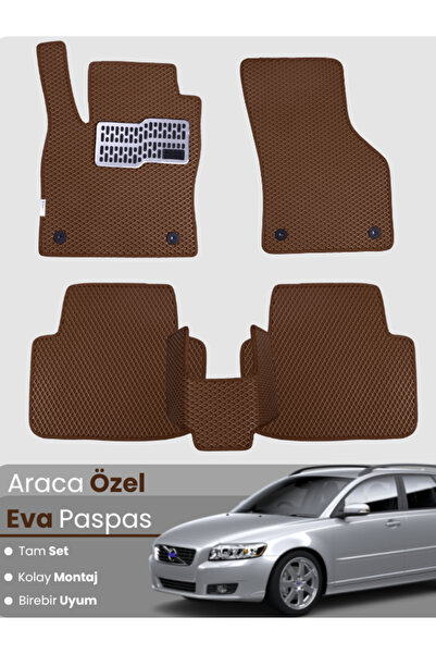 stiloto مجموعة كاملة من دواسات EVA متوافقة مع سيارة فولفو V50 ستيشن واجن (200...