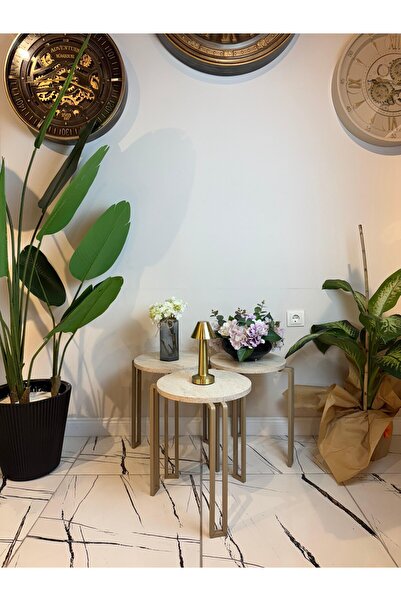 Lavientohome Yuvarlak Zigon Sehpa