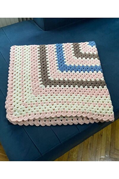 Öztürk Tığ işi el örgüsü Tv, dizüstü ve koltuk şalı (battaniye) 850 gram.