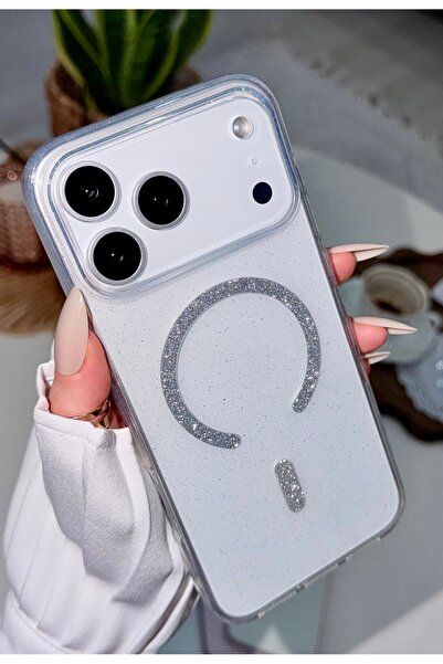 Go Aksesuar Iphone 17 PROMAX Uyumlu Glitter Magsafe Özellikli Işıltılı Zarif ...