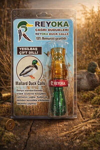 ÖZDEMİR AV MARKET 59 REYOKA Çift Dili Yeşilbaş Ördek Çağrı Düdüğü
