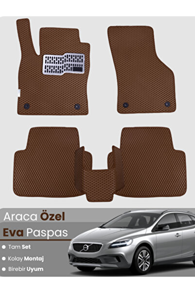 stiloto مجموعة كاملة من دواسات EVA متوافقة مع سيارة فولفو V40 كروس كانتري (20...