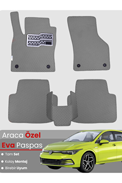 stiloto VOLKSWAGEN GOLF 8 (2019-2023) Uyumlu EVA Paspas Tam Set–Oto Paspas,Ar...