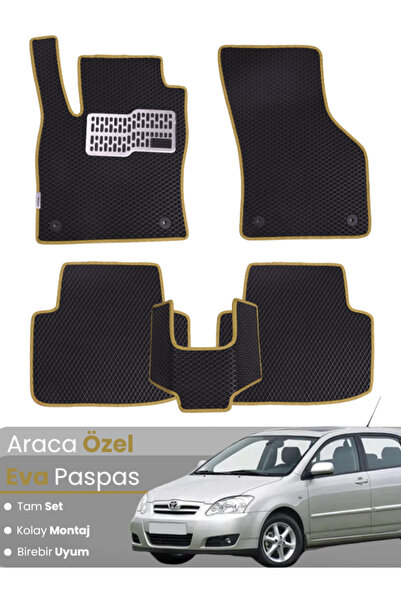 stiloto طقم دواسات EVA متوافق مع تويوتا كورولا E120 هاتشباك (2000-2007) - دوا...