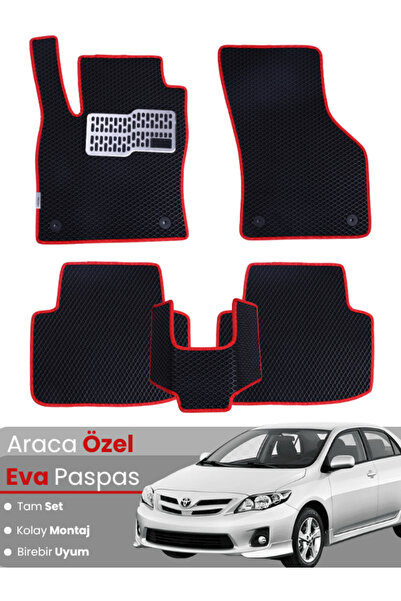 stiloto TOYOTA COROLLA E140 (2007-2012) Uyumlu EVA Paspas Tam Set–Oto Paspas,...