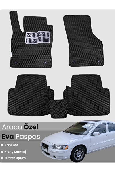 stiloto Volvo S60 (2001-2010) Compatible Eva Floor Mat Full Set–Auto Mat, Tai...
