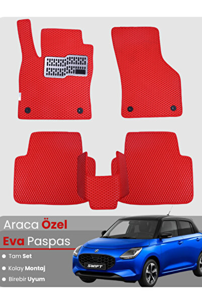 stiloto مجموعة كاملة من دواسات EVA متوافقة مع سوزوكي سويفت (2017-2024) - دواس...