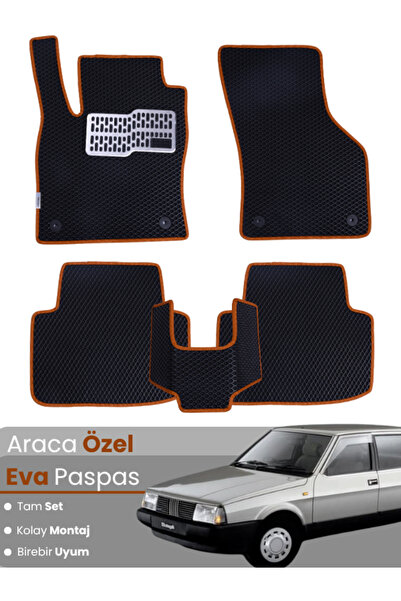 stiloto Tofaş Doğan (1986-2001) Compatible Eva Floor Mat Full Set – Car Mat, ...