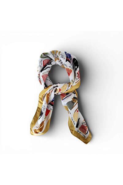 Hedea The Way of Colorful Cats Satin Scarf 70X70 cm