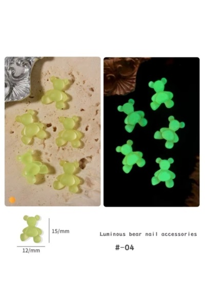 Pink Nails 3D Yellow Jelly Glow Nail Art