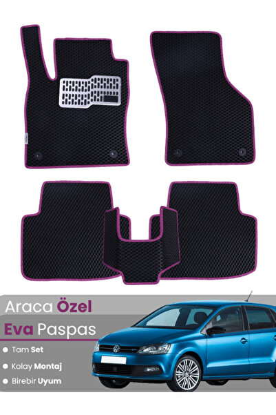 stiloto Volkswagen Polo 9N (2002-2009) Compatible Eva Floor Mat Full Set–Auto...