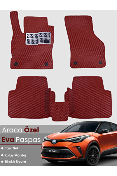 stiloto Toyota C-Hr Hybrid (2023-2025) Compatible Eva Floor Mat Full Set–Car ...