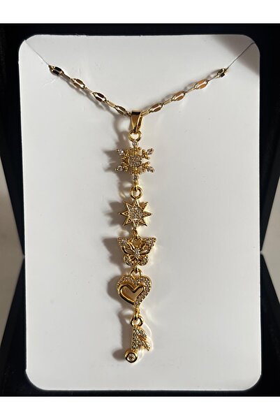 bijoux uniques Figured Steel Women's Y Necklace