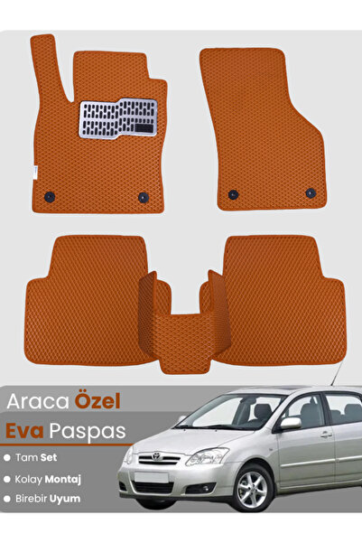 stiloto طقم دواسات EVA متوافق مع تويوتا كورولا E120 هاتشباك (2000-2007) - دوا...