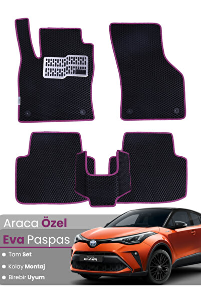 stiloto Toyota C-Hr Hybrid (2023-2025) Compatible Eva Floor Mat Full Set–Car ...