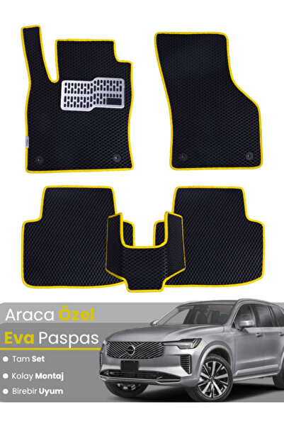 stiloto مجموعة كاملة من دواسات EVA متوافقة مع فولفو XC90 (2014-2025) - دواسة ...