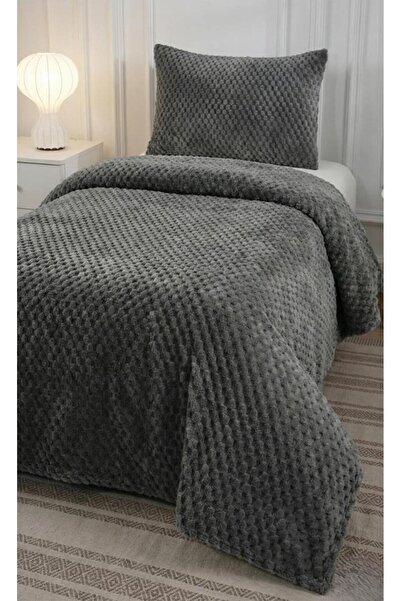 ALTINPAMUK Soft Arya Single Bedspread 180X240 Anthracite