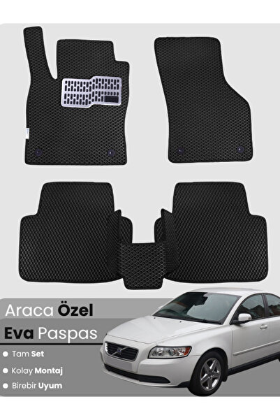 stiloto مجموعة كاملة من دواسات EVA متوافقة مع فولفو S40 (2000-2004) - دواسة س...