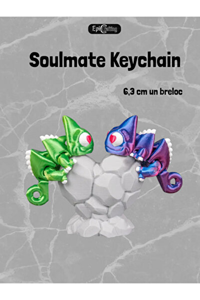 Epic Crafting "Soulmate Necklace" Pendant Set – Heart-Shaped Intertwined Dragons